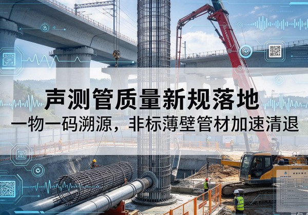 丽水声测管质量新规落地，一物一码溯源，非标薄壁管材加速清退